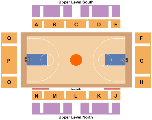 Titan Gym Seating Chart: Basketball