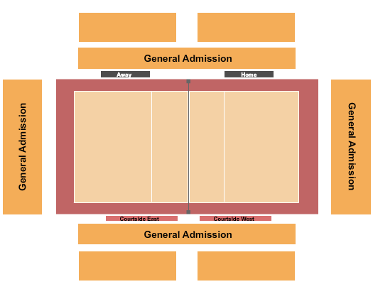 Titan Gym Seating Chart: Volleyball