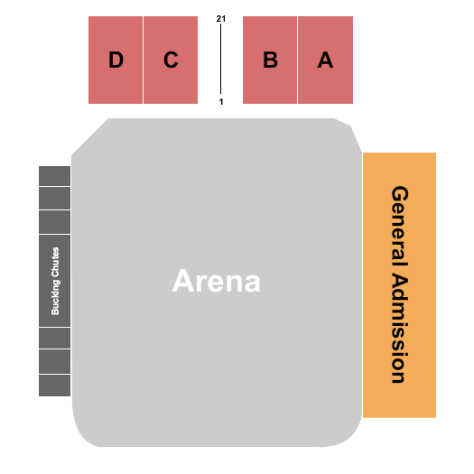 Tobacco Valley Rodeo Association Seating Chart: Rodeo