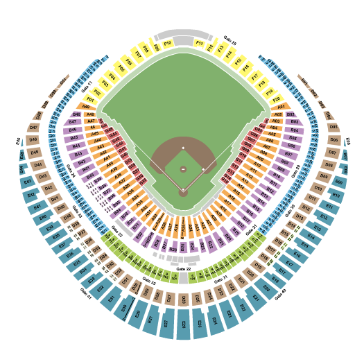 Tokyo Dome Seating Chart: Baseball