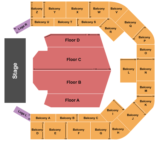 Topeka Performing Arts Center Seating Chart: Endstage 2
