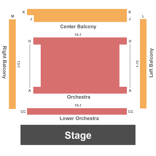 Studio Theatre at Meridian Arts Centre Seating Chart