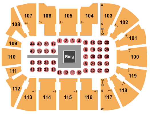 Total Mortgage Arena Seating Chart: Boxing 2