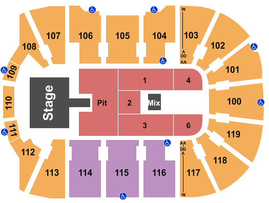 Total Mortgage Arena Seating Chart: Brantley Gilbert