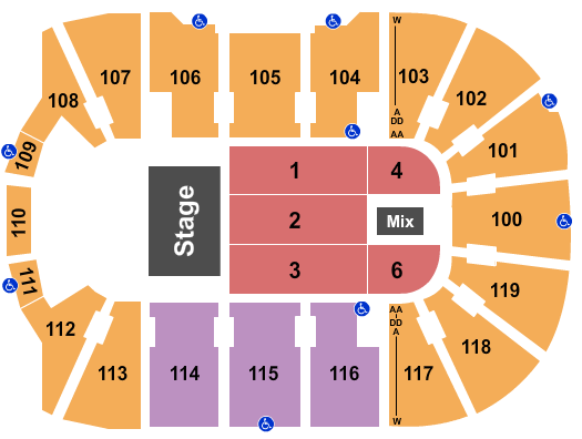 Total Mortgage Arena Seating Chart: Comedy