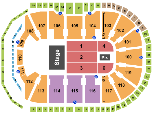 Total Mortgage Arena Seating Chart: Comedy