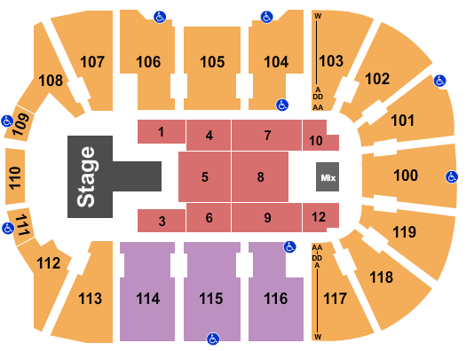 Total Mortgage Arena Seating Chart: Maverick City Music