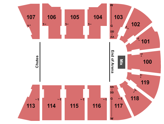 Total Mortgage Arena Seating Chart: PBR