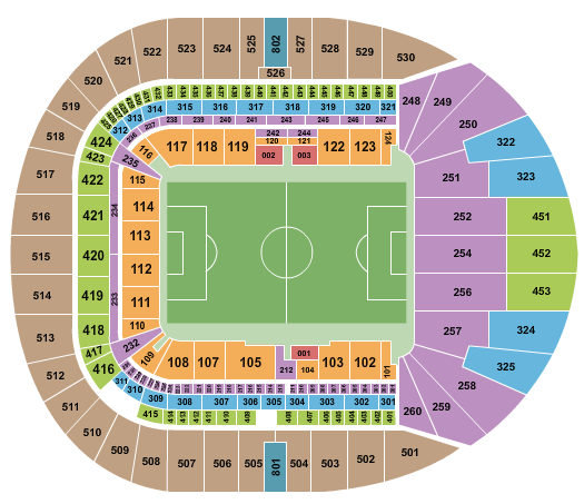 Tottenham Hotspur New Stadium Seating Chart