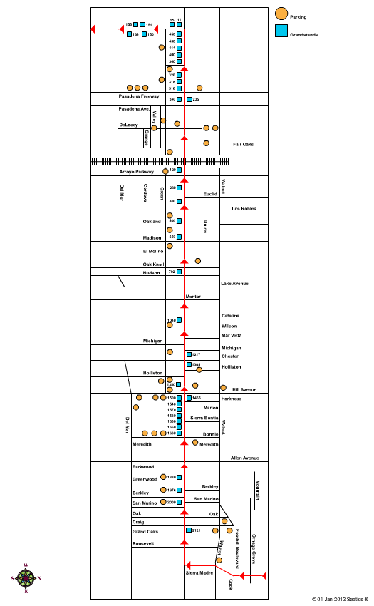 Tournament Of Roses Parade Seating Chart
