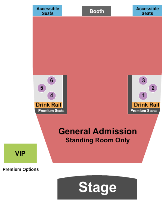 Tower Theatre - OK Seating Chart: GA Floor/Bistro