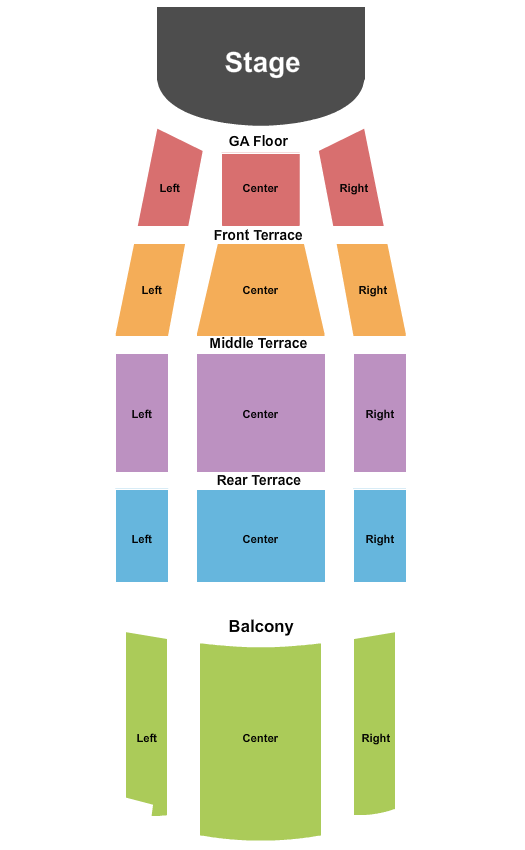 Tower Theatre - OK Seating Chart: Endstage GA Floor 2
