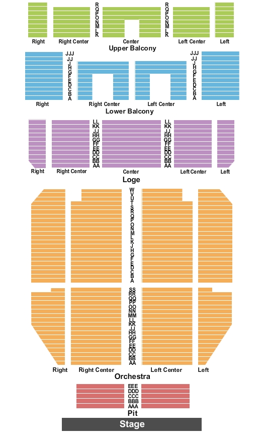 Tower Seating Chart