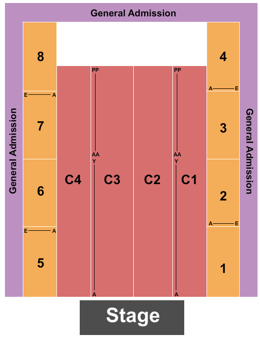 Town Point Park Seating Chart: End Stage