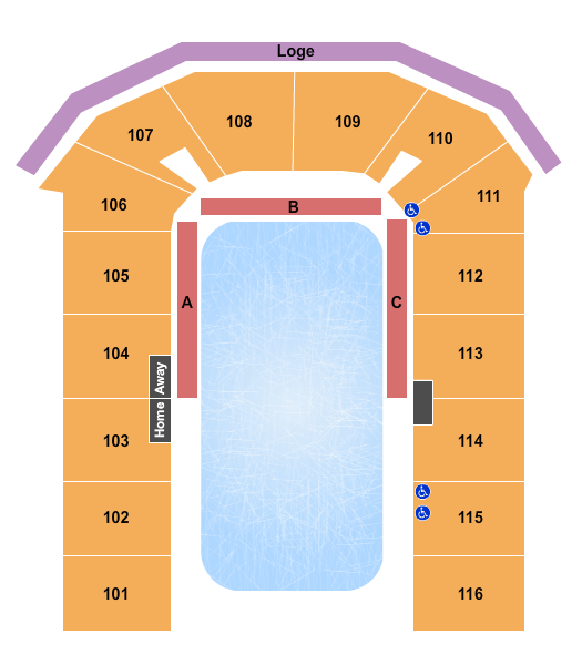 Town Toyota Center Seating Chart: Wizard of Oz On Ice