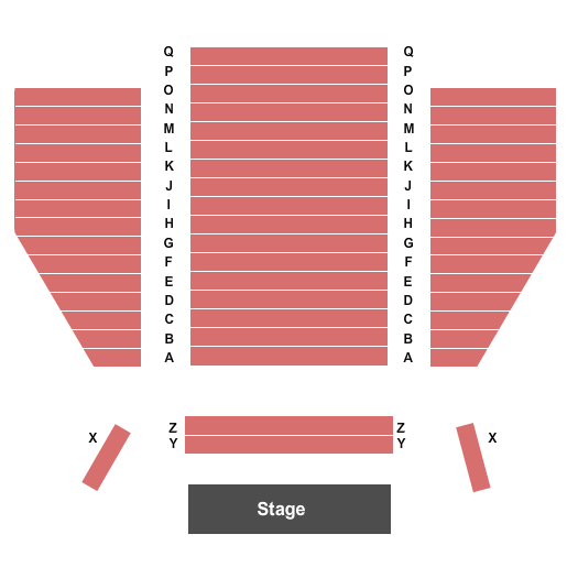 Townsend Center for the Performing Arts Seating Chart