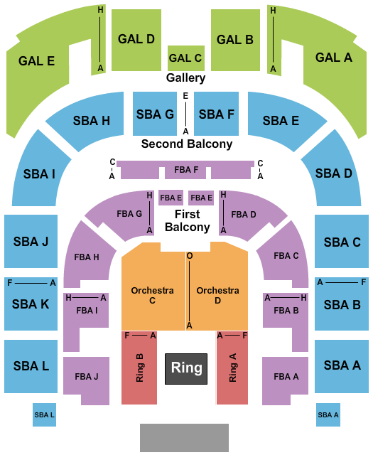 Township Auditorium Seating Chart: WWE 2