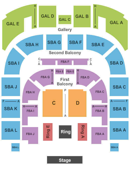 Township Auditorium Seating Chart: WWE