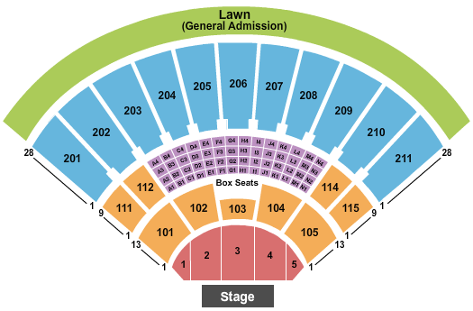 Toyota Amphitheatre Seating Chart: Creed