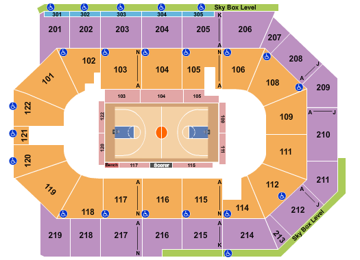 Toyota Arena - Ontario Seating Chart: Basketball - Globetrotters