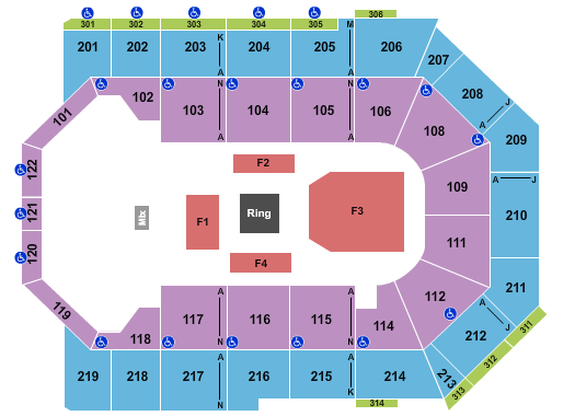 Toyota Arena - Ontario Seating Chart: Boxing