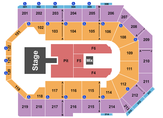 Toyota Arena - Ontario Seating Chart: Brantley Gilbert