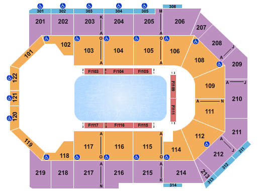 Toyota Arena - Ontario Seating Chart: Disney On Ice