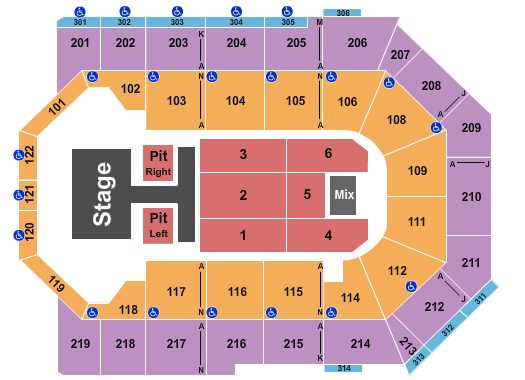 Toyota Arena - Ontario Seating Chart: Old Dominion
