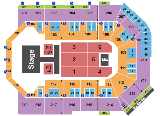 Toyota Arena - Ontario Seating Chart: Old Dominion