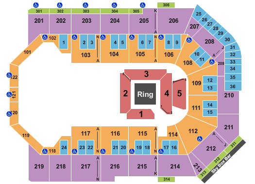 Toyota Arena - Ontario Seating Chart: Sumo