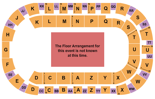 Toyota Center - Kennewick Seating Chart: Generic Floor