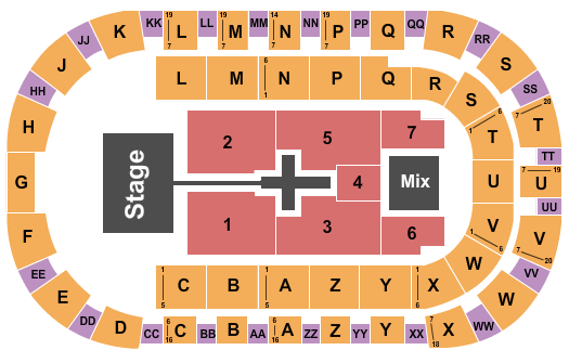 Toyota Center - Kennewick Seating Chart: TobyMac