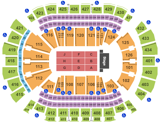 Toyota Center - TX Seating Chart: Neil Diamond