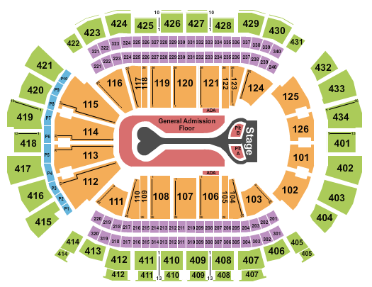 Toyota Center - TX Seating Chart: Benson Boone