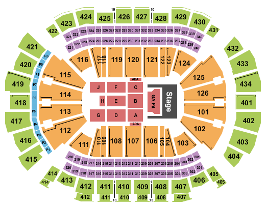 Toyota Center - TX Seating Chart: Doja Cat