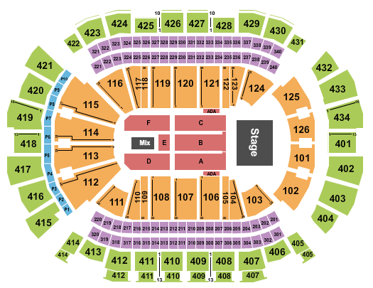 Toyota Center - TX Seating Chart: Ricardo Arjona 1