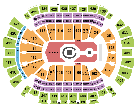 Toyota Center - TX Seating Chart: Tame Impala