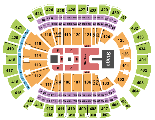 Toyota Center - TX Seating Chart: Alex Warren