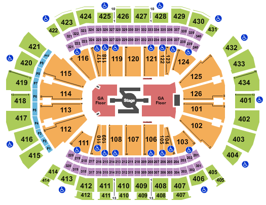 Toyota Center - TX Seating Chart: Burna Boy