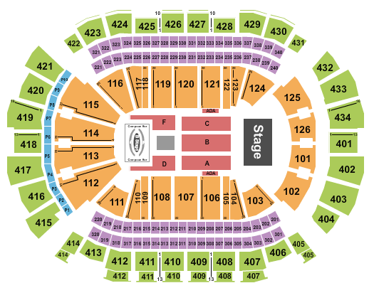 Toyota Center - TX Seating Chart: Carin Leon
