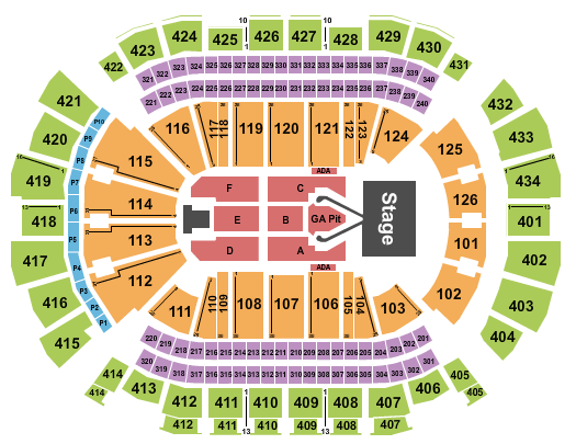 Toyota Center - TX Seating Chart: Conan Gray