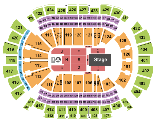 Toyota Center - TX Seating Chart: Dancing With The Stars