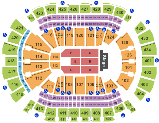 Toyota Center - TX Seating Chart: Endstage 2