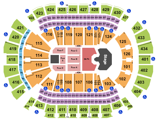 Toyota Center - TX Seating Chart: Ghost