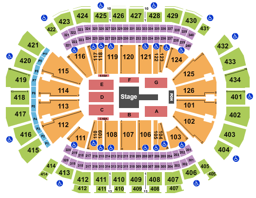 Toyota Center - TX Seating Chart: Grupo Duelo