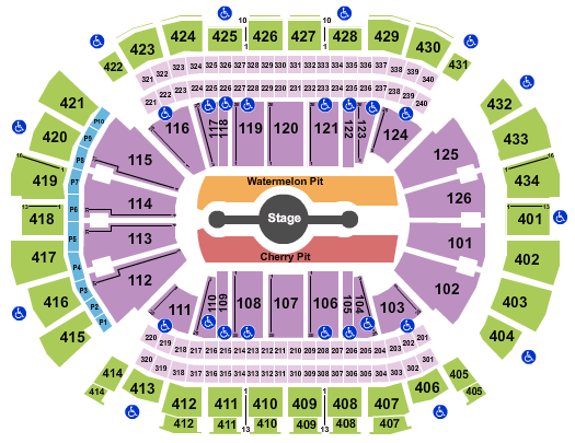 Toyota Center Detailed Seating Chart