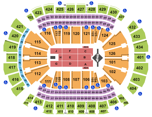 Toyota Center - TX Seating Chart: J. Cole