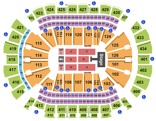 Toyota Center - TX Seating Chart: Jonas Brothers