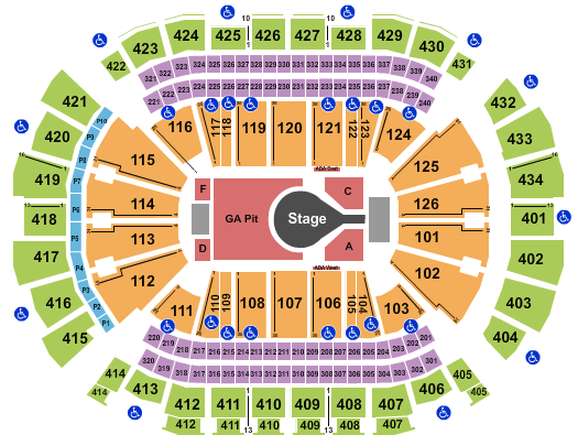 Toyota Center - TX Seating Chart: Kacey Musgroves