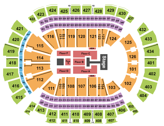 Toyota Center - TX Seating Chart: Kirk Franklin